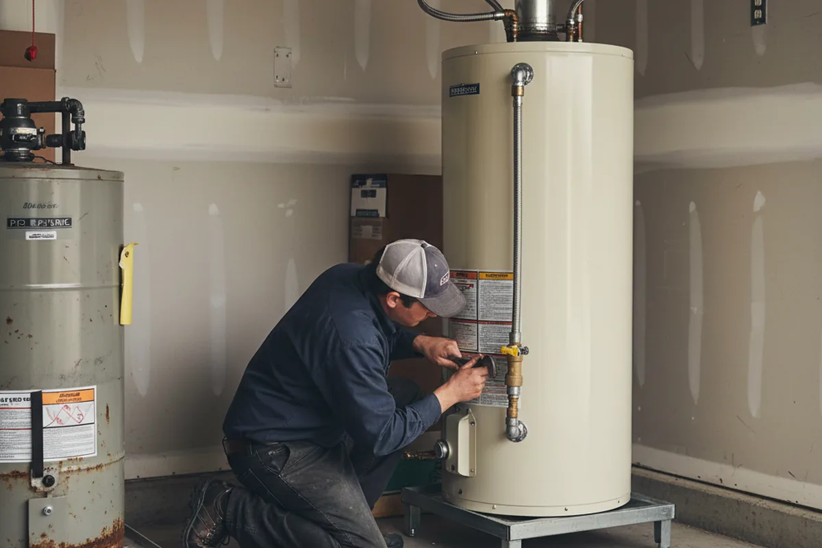 Water heater and shutoff valve replacement in Natalbany